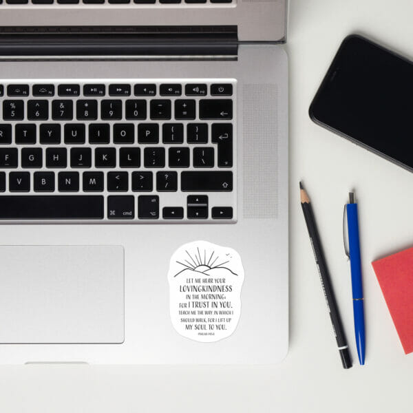 Psalm 143:8 - Bubble-free Stickers