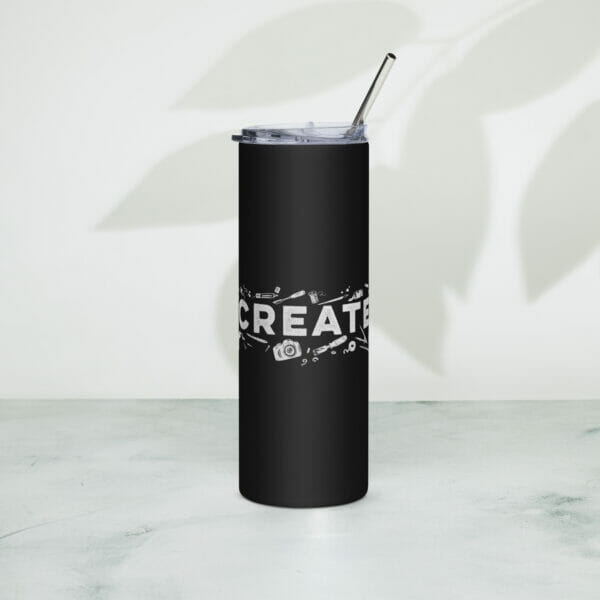 Create! - Black Stainless Steel Tumbler