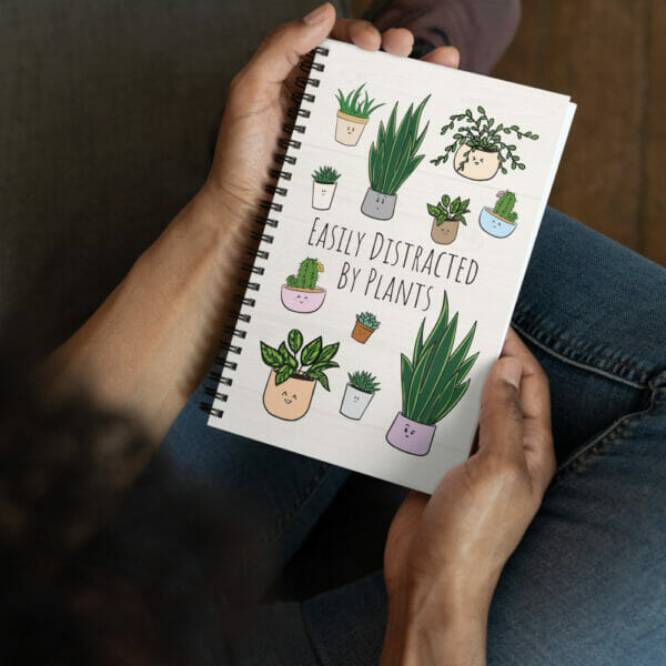 Easily Distracted By Plants - Spiral Notebook - Image 4