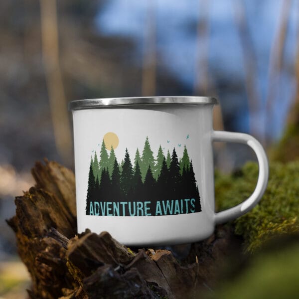 Adventure Awaits - Enamel Mug