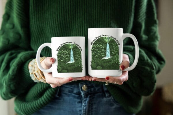Rivers in the Desert (Isaiah 43:19) - White Glossy Mug